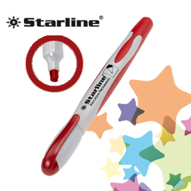 Marcatore permanente punta tonda 2mm rosso Starline