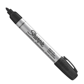 MARCATORE PERMANENTE SMALL METAL NERO P.TONDA SHARPIE