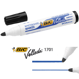 MARCATORE P.TONDA 1.5MM NERO Whiteboard VELLEDAÂ® 1701 Recycled BICÂ®