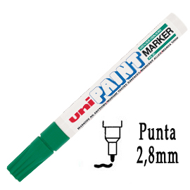 Marcatore UNI PAINT PX20 punta conica 2,8mm verde scuro UNI MITSUBISHI