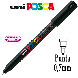 Marcatore UNI POSCA Pen PC1M p.extra fine 0,7mm nero UNI MITSUBISHI