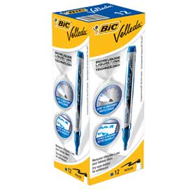 MARCATORI P.TONDA Whiteboard VELLEDA® Liquid Ink Pocket BIC® ROSSO