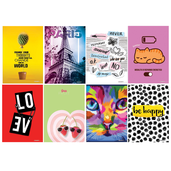 Maxiquaderno A4 20fg+1 80gr 5mm c/margine Teen Girl 2022 Blasetti