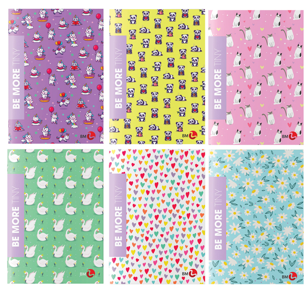 Maxiquaderno A4 36fg+2 100gr 1 rigo c/margine Be More TINY BM