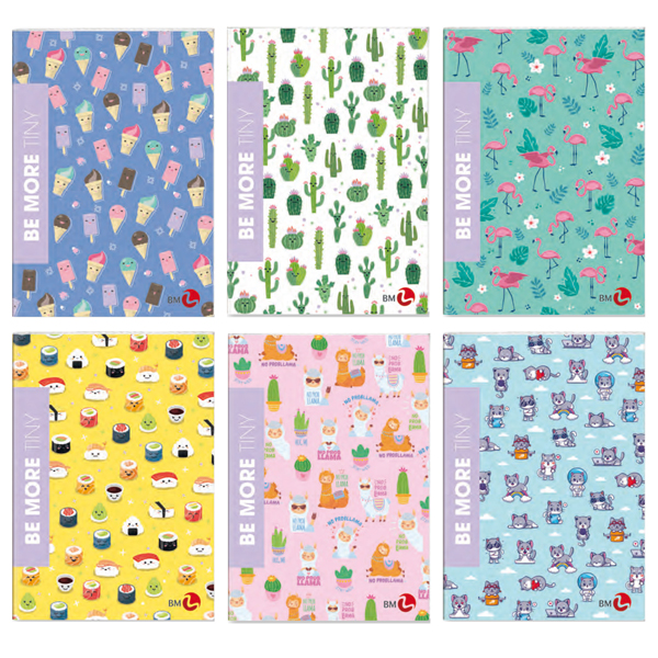 Maxiquaderno A4 36fg+2 100gr 5mm Be More TINY BM