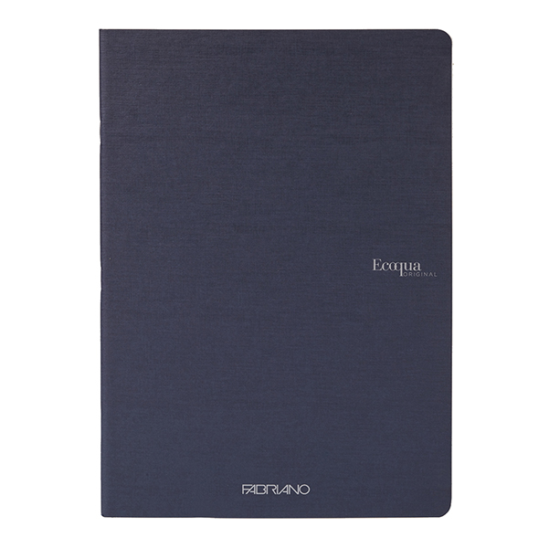 Maxiquaderno A4 38fg+2 90gr 1rigo Ecoqua original PM blu scuro Fabriano