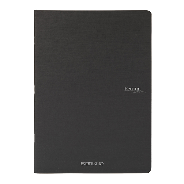 Maxiquaderno A4 38fg+2 90gr 1rigo Ecoqua original PM nero Fabriano