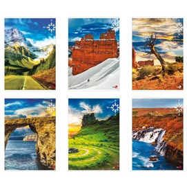 Maxiquaderno A4 40fg+2 80gr 1rigo c/margine Paesaggi BM