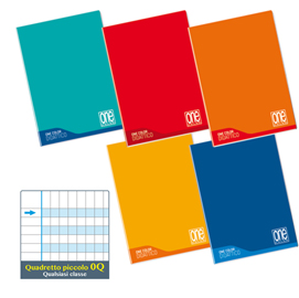 Maxiquaderno One Color Linea Blu f.to A4 100gr 18+1 - 5mm c/margine Blasetti