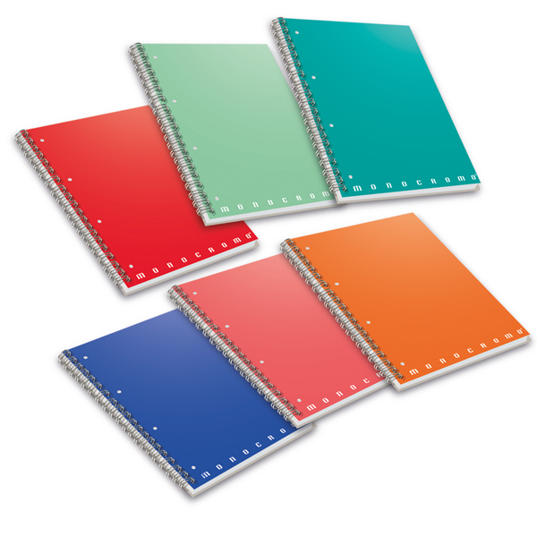 Quaderno spiralato A5 s/fori 5mm 70fg 80gr Monocromo