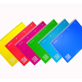 MAXIQUADERNO SPIRALATO PPL 210x297mm A4 80fg+1 80gr 4mm ONE COLOR BLASETTI