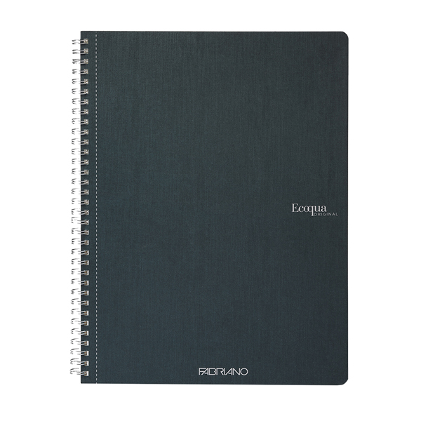 Maxiquaderrno A4 70fg 90gr 1rigo Ecoqua Original spiralato verde scuro Fabriano