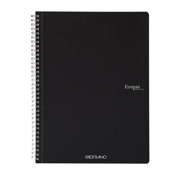 Maxiquaderrno A4 70fg 90gr 5mm Ecoqua Original spiralato nero Fabriano