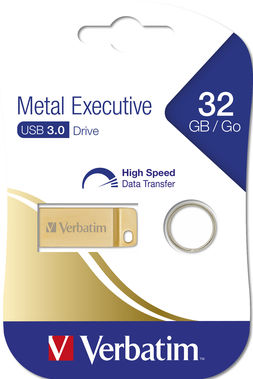 METAL EXECUTIVE USB32.0 DRIVE GOLD 32GB