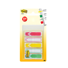 MINISET 100 Post-itÂ® INDEX 684-4ARR1EU FORMATO FRECCIA