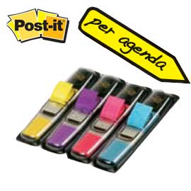 MINISET 140 SEGNAPAGINA Post-itÂ® INDEX 683-4AB IN 4 COLORI VIVACI
