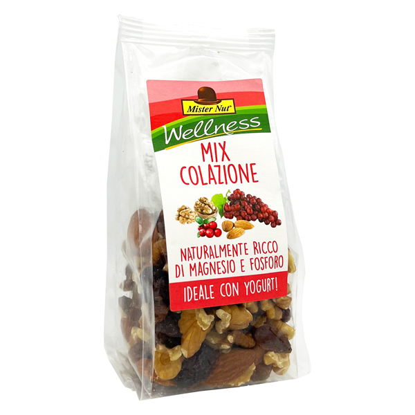 MIX FRUTTA SECCA E DISIDRATATA MIX COLAZIONE 125G MISTER NUT
