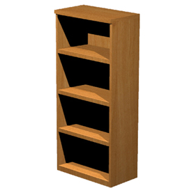 MOBILE ALTO A GIORNO 80X35cm H180cm NOCE CHIARO - EASY