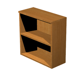 MOBILE BASSO A GIORNO 80X35cm H72cm NOCE CHIARO - EASY