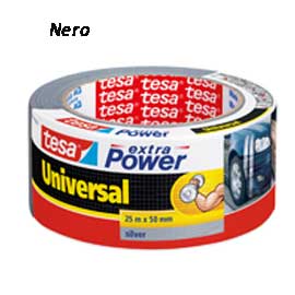 NASTRO ADESIVO 25mtx50mm NERO tesaÂ® Extra Power Universal