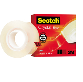 NASTRO ADESIVO Scotch® CRYSTAL CLEAR 600 33MTX19MM