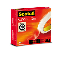 NASTRO ADESIVO Scotch  CRYSTAL CLEAR 600 66MTX19MM