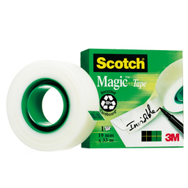 Nastro adesivo Scotch® Magic 810-1933 19mmx33mt invisibile permanente