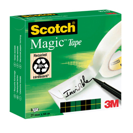 Nastro adesivo Scotch® Magic 810-2566 25mmx66mt invisibile permanente