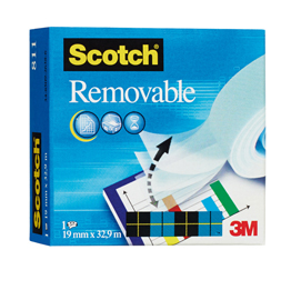 NASTRO ADESIVO ScotchÂ® Magic 811-1933 INVISIBILE RIMOVIBILE 19MMX33MT