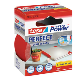 NASTRO ADESIVO TELATO 38MMX2,7MT ROSSO 56343 XP PERFECT