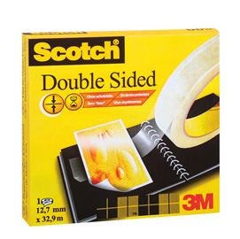NASTRO BIADESIVO 32,9MTX12,7MM 665 PERMANENTE S/LINER ScotchÂ®