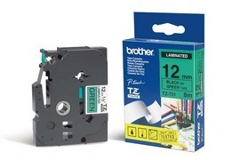NASTRO BROTHER TZ731 12MMx8MT NERO/VERDE