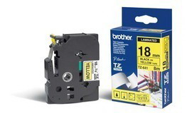 NASTRO BROTHER TZE641 18MMx8MT NERO/GIALLO