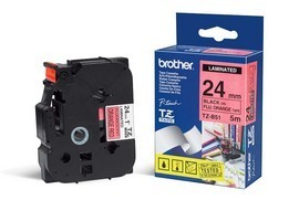NASTRO BROTHER TZeB51 24MMx8MT NERO/ARANCIO FLUO