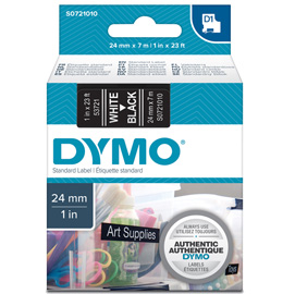 NASTRO DYMO TIPO D1 (24MMX7MT BIANCO/NERO 537210