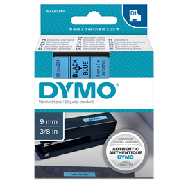NASTRO DYMO TIPO D1 (9MMX7M NERO/BLU 409160