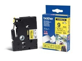 NASTRO LAM. FLESSIBILE TZe-FX621 9MMx8MT NERO/GIALLO