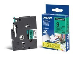 NASTRO LAMINATO BROTHER TZE-721 9MMx8MT NERO/VERDE
