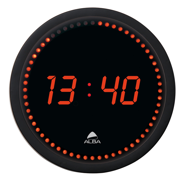 Orologio a LED da parete D30cm HORLED Alba