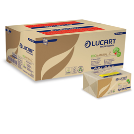 ***Pacco da 220 asciugamani piegati a Z EcoNatural Lucart