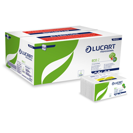 Pacco da 220 asciugamani piegati a Z goffrato corda Eco Z Lucart