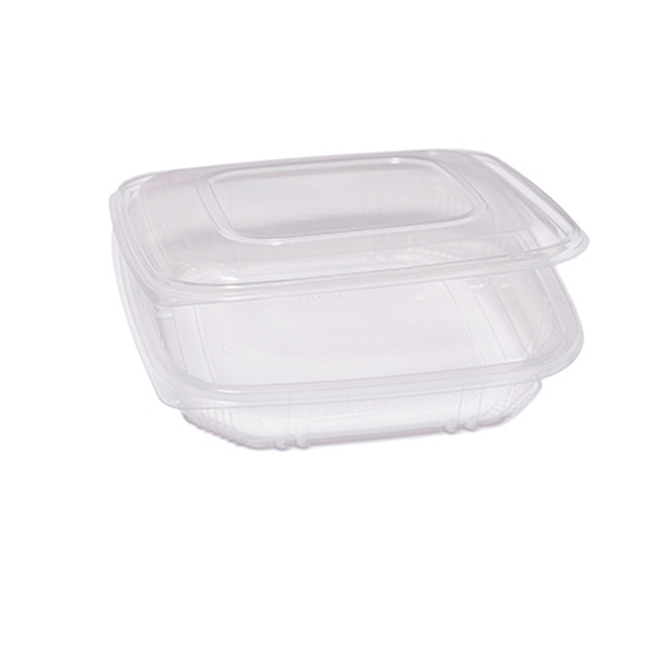 Pack 50 contenitori PP coperchio incernierato 21,5x21,5cm H3,4cm Europack QC3-10