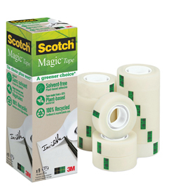 Value Pack 9 nastro adesivo Scotch® Magic 900 green 19mmx33mt