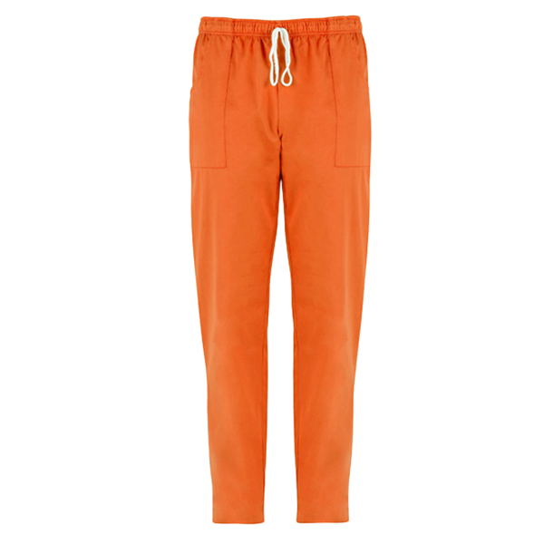 Pantaloni Pitagora in cotone Tg. M arancio