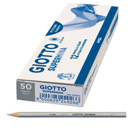 Pastello Giotto Supermina monocolore argento 50