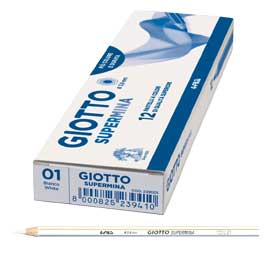 Pastello Giotto Supermina monocolore bianco 01