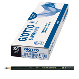 Pastello Giotto Supermina monocolore nero 36