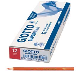 Pastello Giotto Supermina monocolore rosso 12