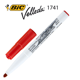 Pennarello VELLEDA 1741 punta tonda whiteboard rosso BICÂ®