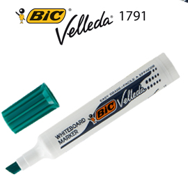 Pennarello VELLEDA 1791 punta scalpello whiteboard verde BICÂ®